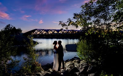 Artistic Night Wedding Photography Calgary
